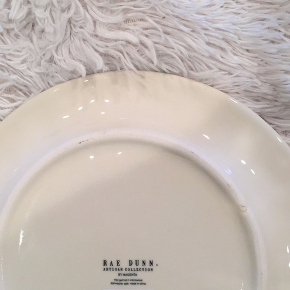 2pc Rae Dunn icon dinner plates "dine" - Picture 4 of 5